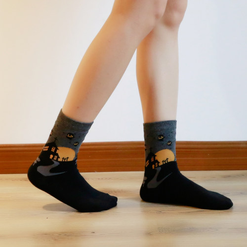 新品Winter Autumn New Women In Tube Sock HalOloween Women So
