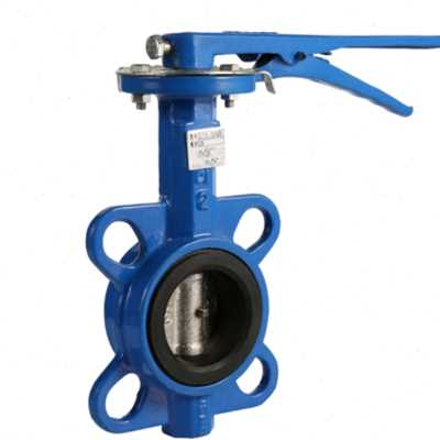 极速D71X-10/16Q天津奇工对夹手动蝶E阀/对夹手柄蝶阀DN50-DN250