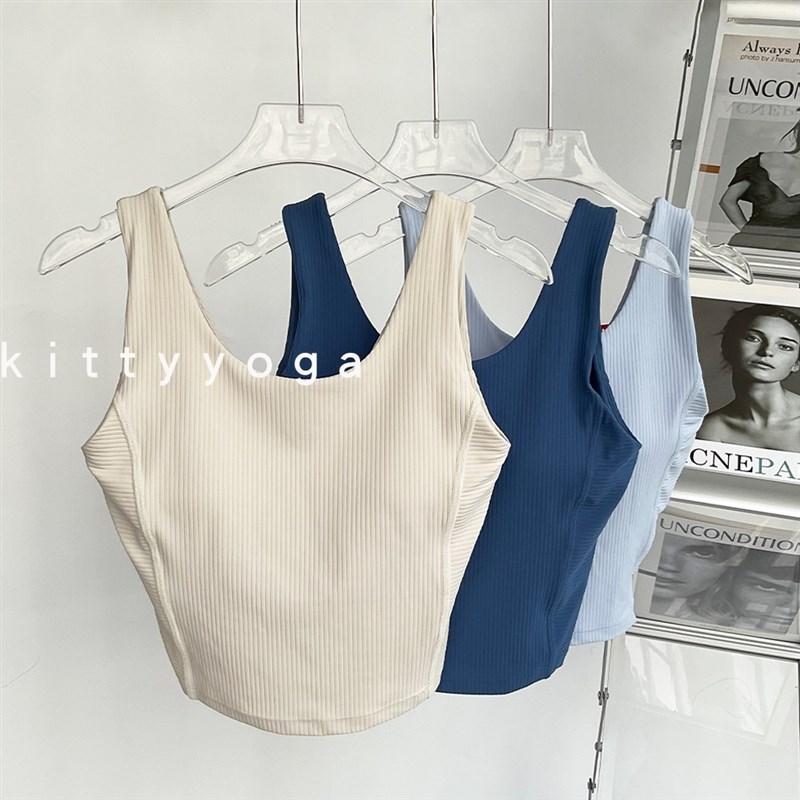 极速202e4新品内衣前U后背V领可拆卸胸垫透气夏季裸感美背运动背