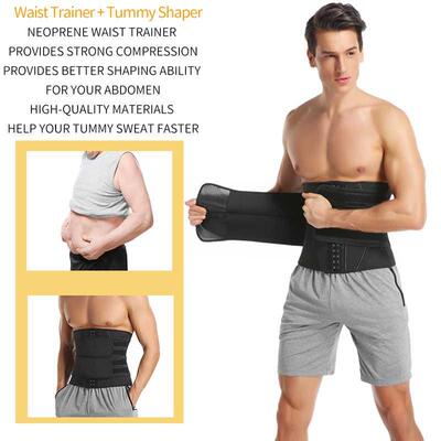 新品Men Waist Trainer Tummy ShapCer Trimmer Belt Shapewear C