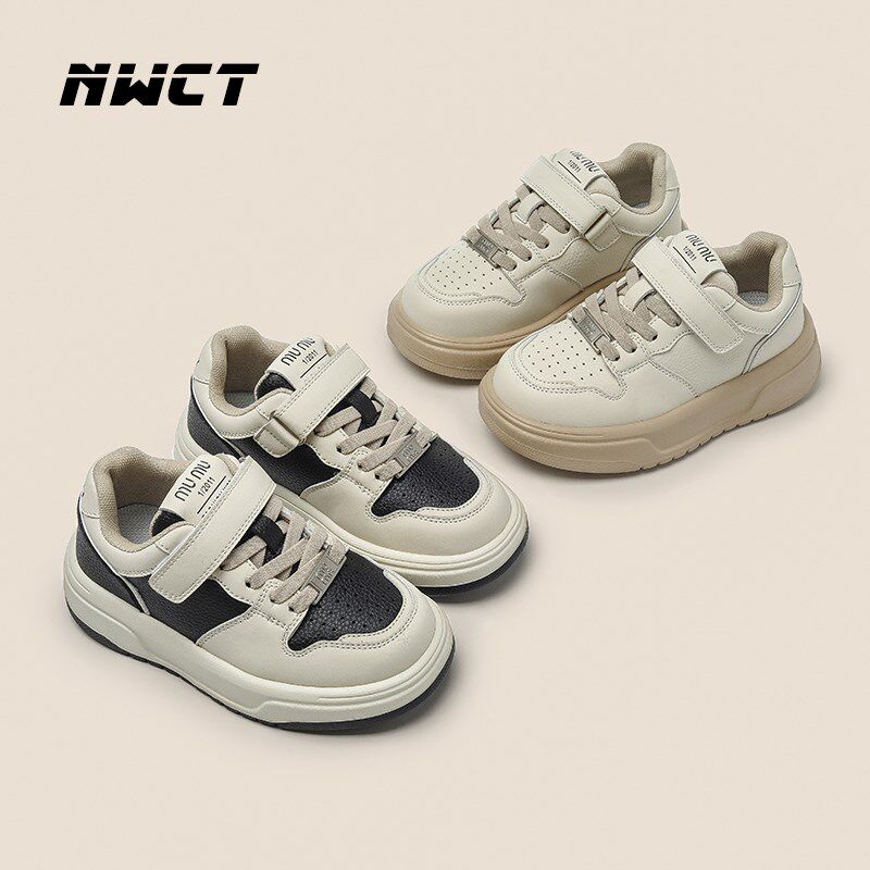 新品儿童板鞋男童运动鞋2026春秋季新款软底透气小白鞋Z中大童女