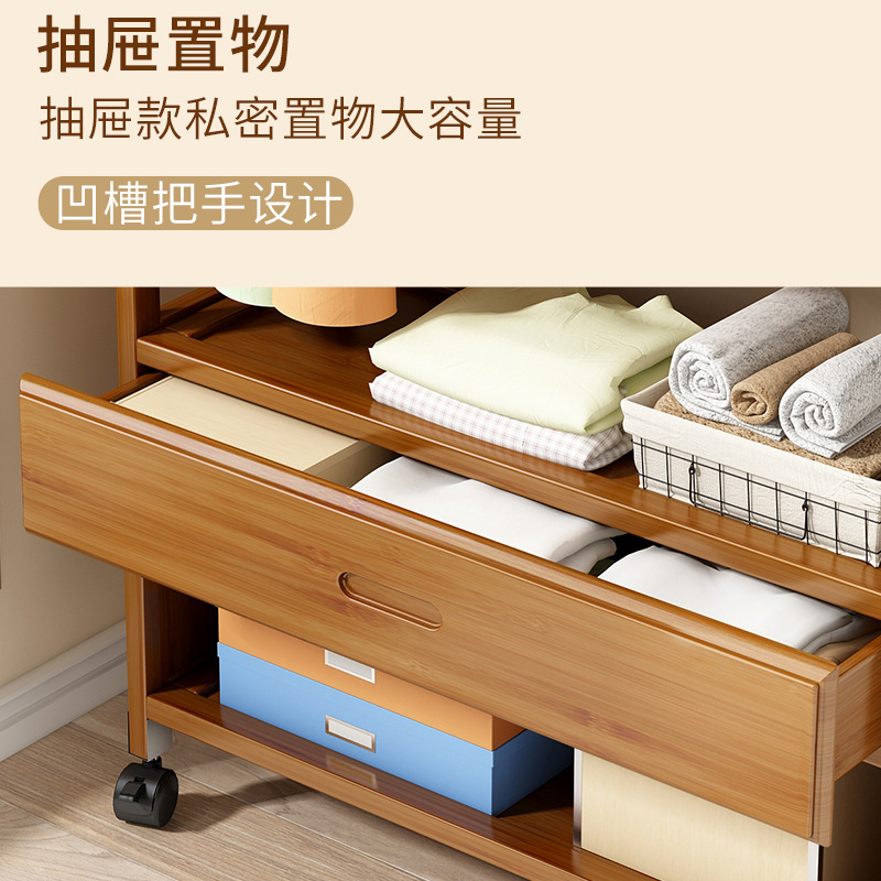 极速房间a衣架加厚加粗多功能落地小型卧室衣帽架置物架可移动楠