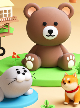 Chldren's super lght clay Plastcne safety color clay cla