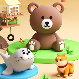 Chldren's super lght clay Plastcne safety color clay cla