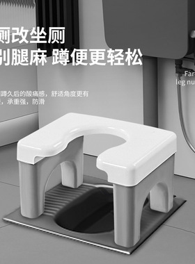 Squat toilet with high stool squat pit booster artifact elde