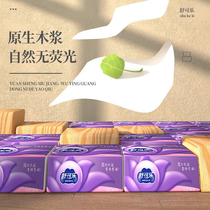 30 packs of tissue paper native wood pulp sanitary tissue fa