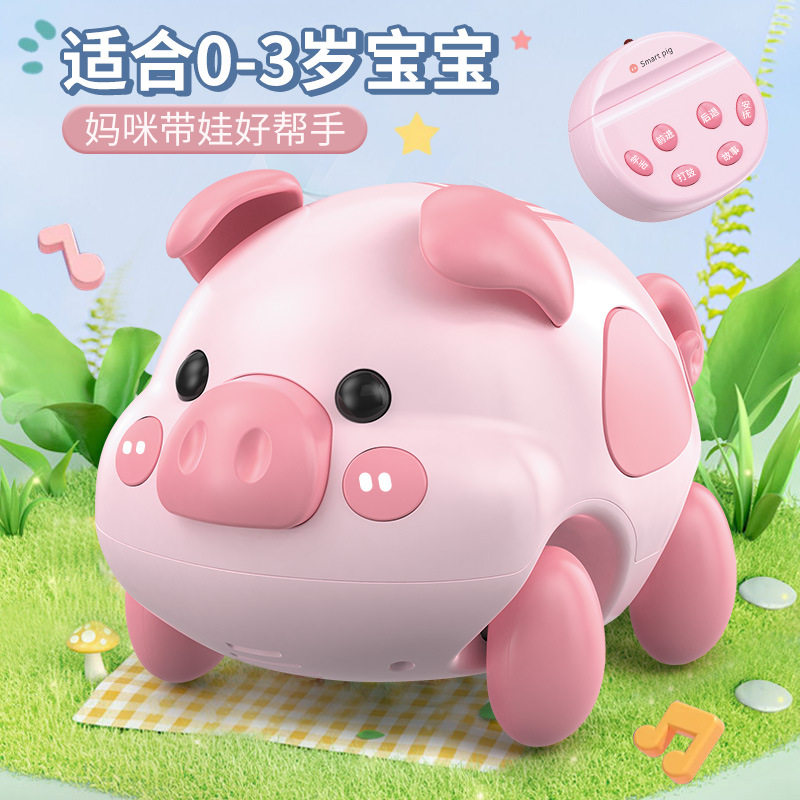 学爬萌萌猪婴幼儿引导学爬行