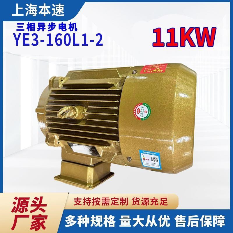 YE3三a相异步马达YE3-160L1-2 11KW千瓦2极调速三相异步马达电机