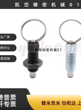 分度销 拉环型  螺纹安装型 ZAC43/ZAC44/ZAC45-M6 M8 M10 M12