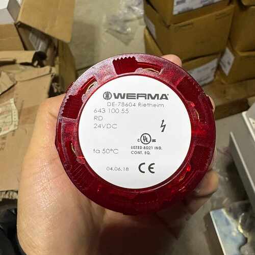 德国伟马WERMA信号灯643 100 55、红色24VDC议价
