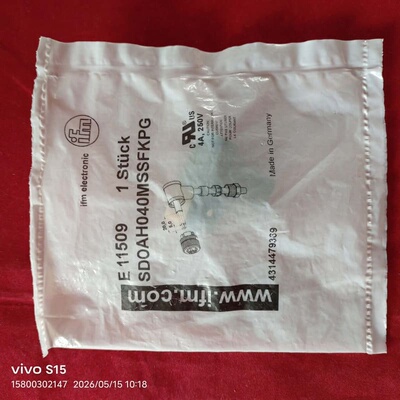 全新易福门IFM传感器连接器，型号E11509，型号SDOA议价