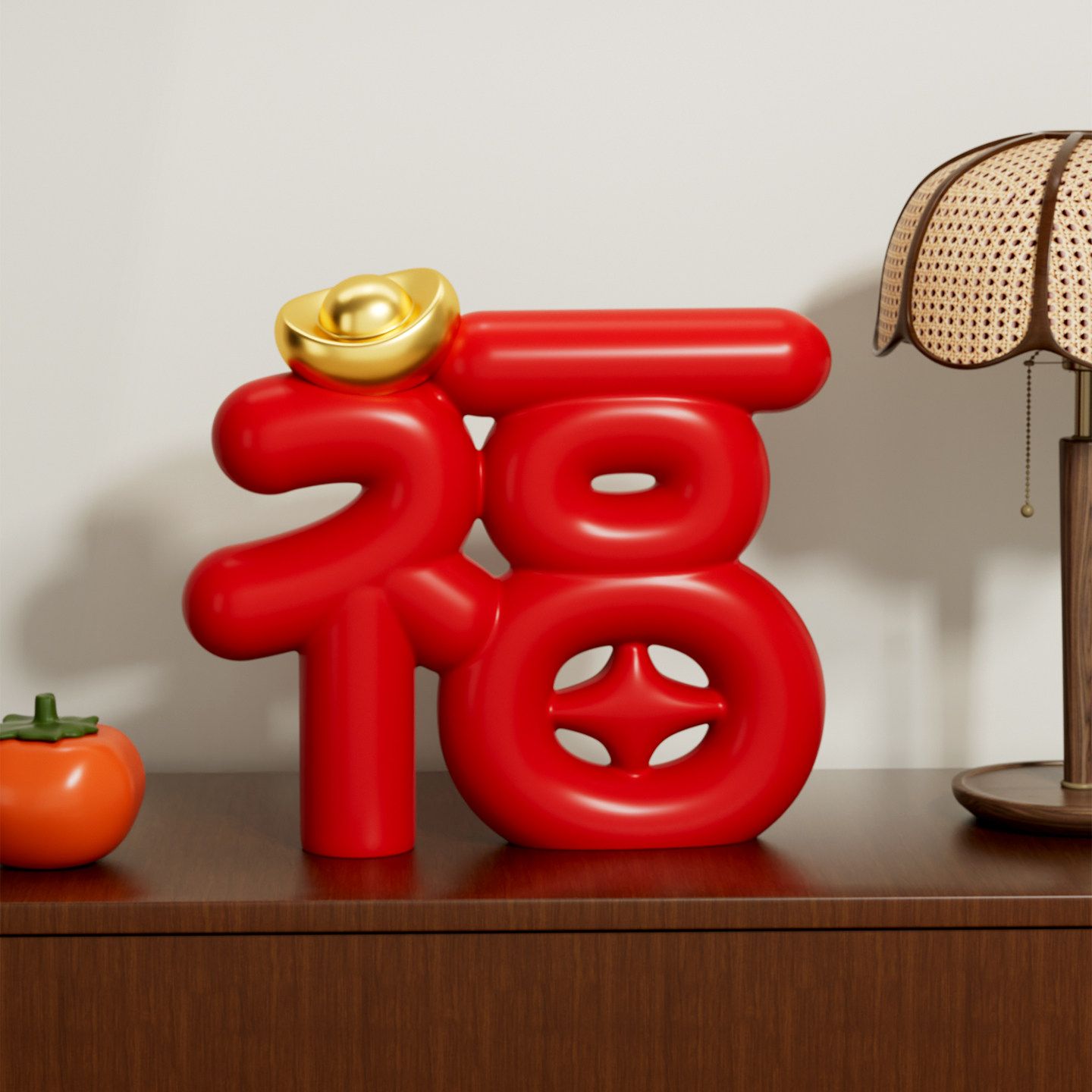 福字新年装饰摆件贺年客厅入户玄关氛围布置装饰乔迁之喜入宅礼物