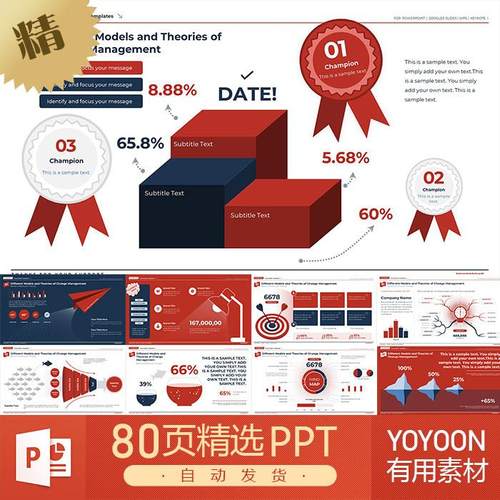 商务汇报工作财务运营咨询管理逻辑图表数据可视化高级感PPT模板