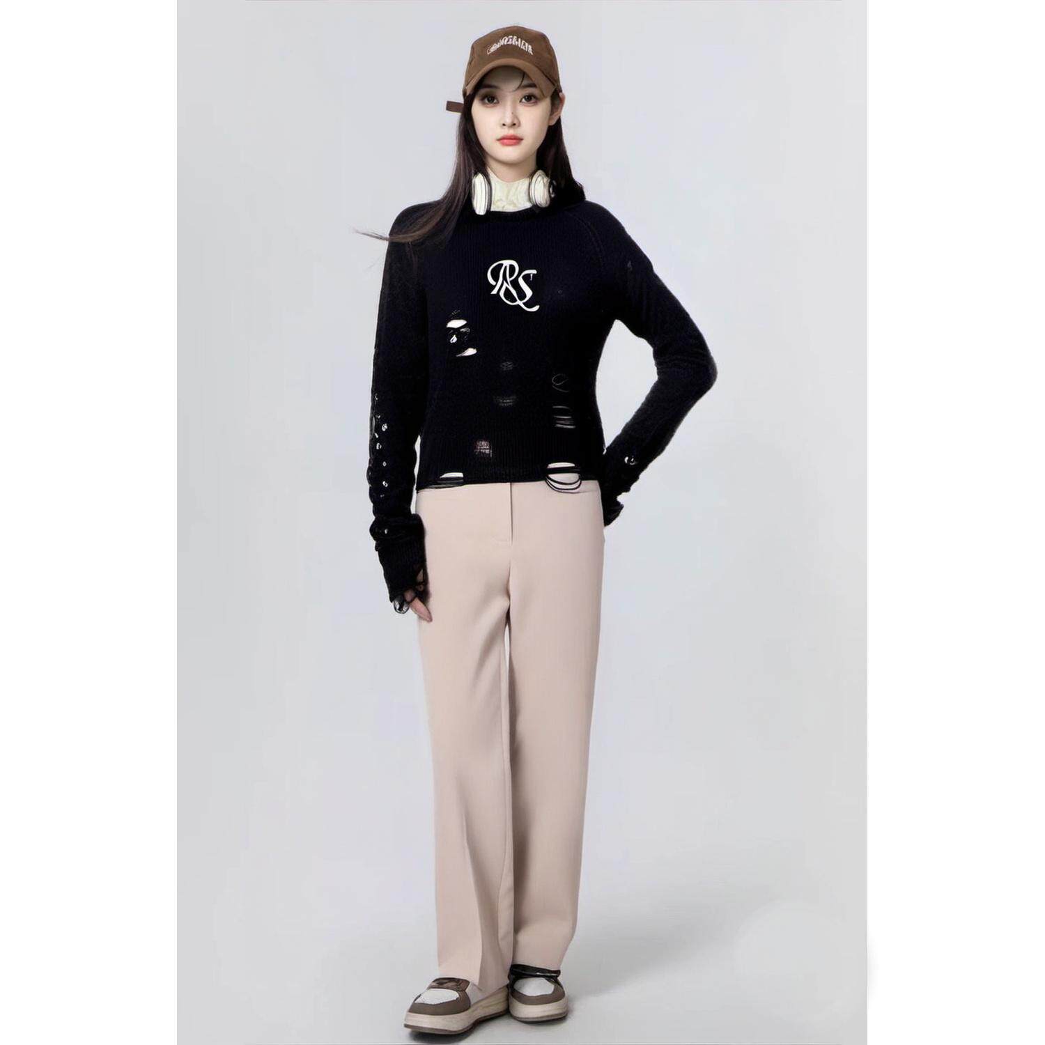 【百系列】时尚气质休闲裤长裤女士铅笔裤春秋款MB451