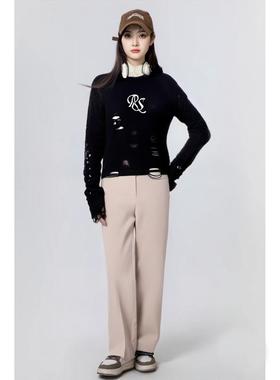 【百系列】时尚气质休闲裤长裤女士铅笔裤春秋款MB451