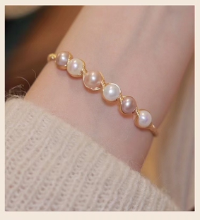 国庆特惠-广西北海天然珍珠手镯/手链日常百搭简单大方