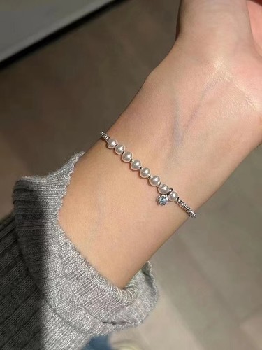 618特价-天然珍珠碎银子手链