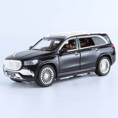 1/24迈巴赫GLS600仿真合金汽车模型声光转向避震儿童玩具摆件