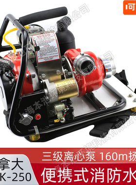 WICK-250加拿大三级离心泵扬程160流量5.67L/S便携式消防水泵