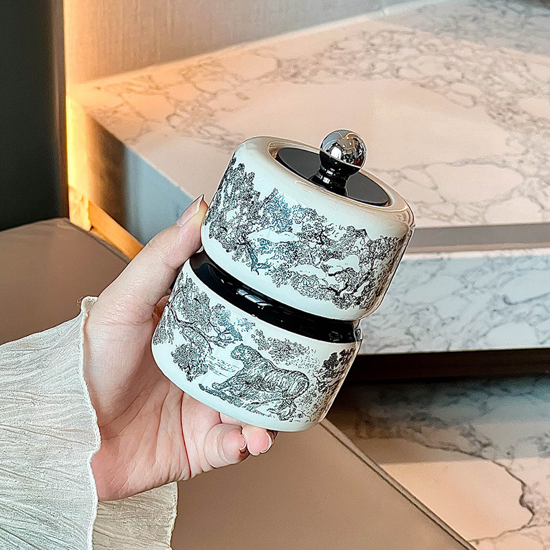 陶瓷牙签筒中式覆古牙签盒家用牙签收纳盒高档精致国风棉棒牙线,餐饮具,牙签筒,淘宝优惠券,粉丝福利购,淘宝优惠卷