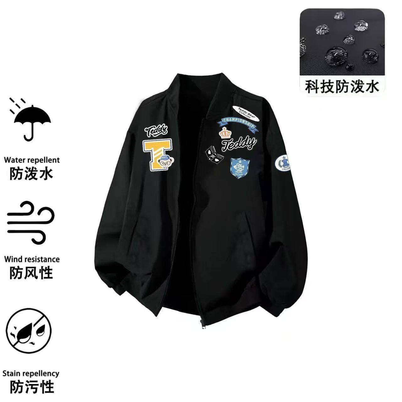 国潮飞行夹克棒球服男三防面料情侣休闲外套春秋设计新款高街潮牌