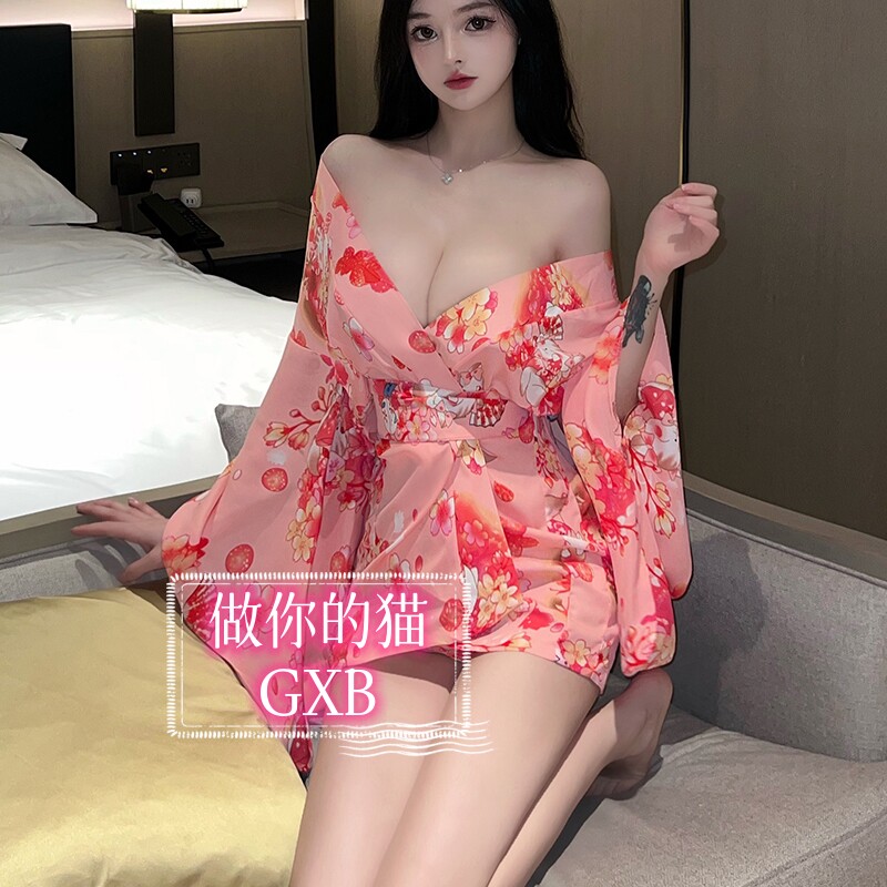 纯欲风性感日式和服制套装