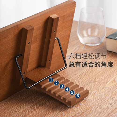 Универсальное чтение, детская деревянная трубка для школьников, флип-книга, книжная полка, фиксаторы в комплекте