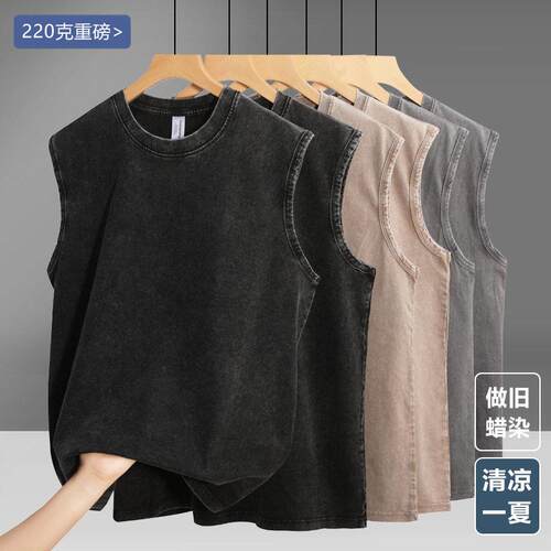 Shirt Vest Tank Vintage Casual Retro Loose Sleeveless