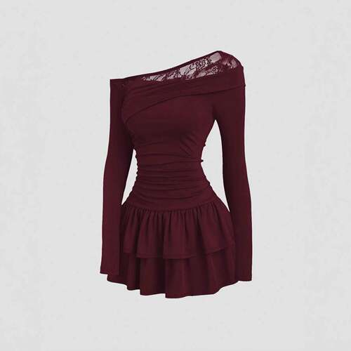 Women'S French Spring Summer Fashion Lace Patchwork