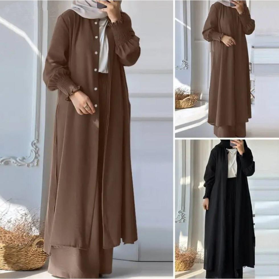 Robe Set , Loose Fit Abaya Modesty Women图片