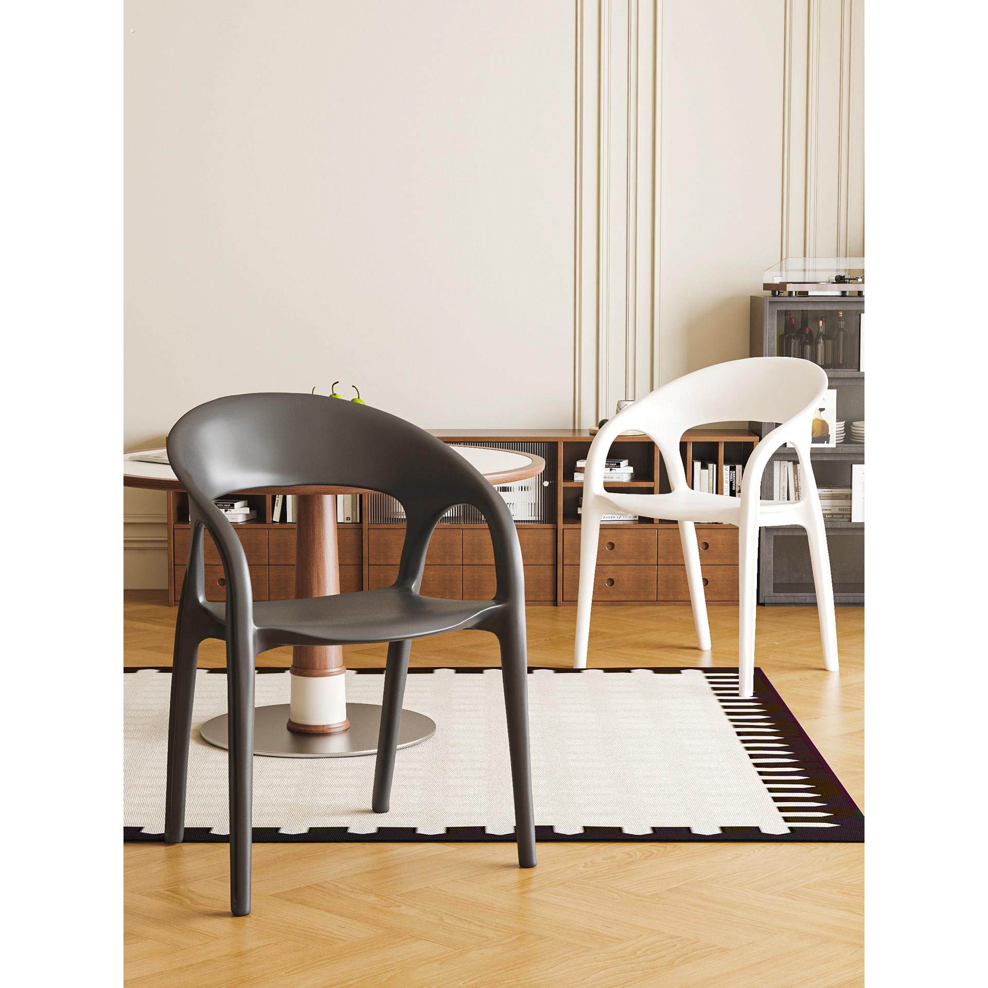 塑料椅子加厚家用客厅靠背扶手椅可叠放室外休闲凳子餐厅商用餐椅,住宅家具,餐椅,淘宝优惠券,粉丝福利购,淘宝优惠卷