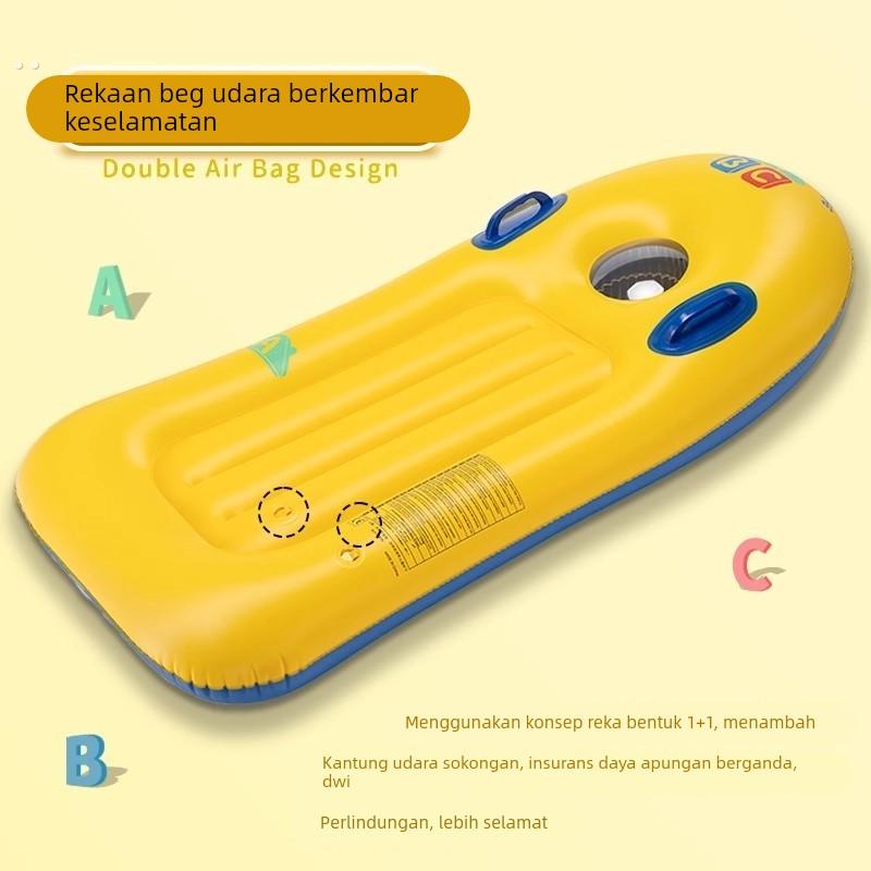 浮力浮板充气冲浪板儿童水上戏水玩具坐骑浮床游泳圈训练打水板