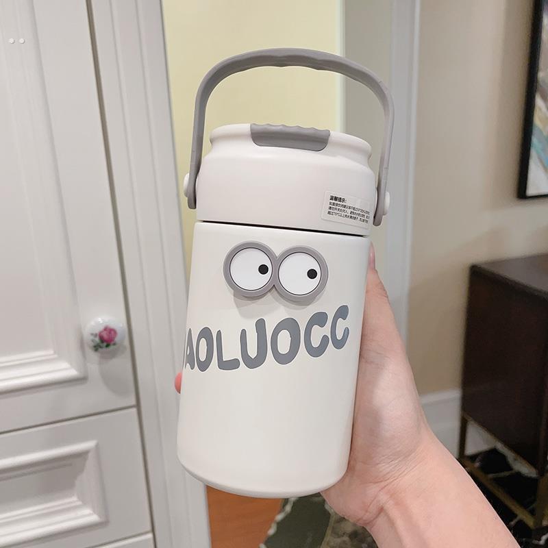 茶水分离便携保温杯带提手吸管杯茶隔过滤杯子男女学生韩版食品级