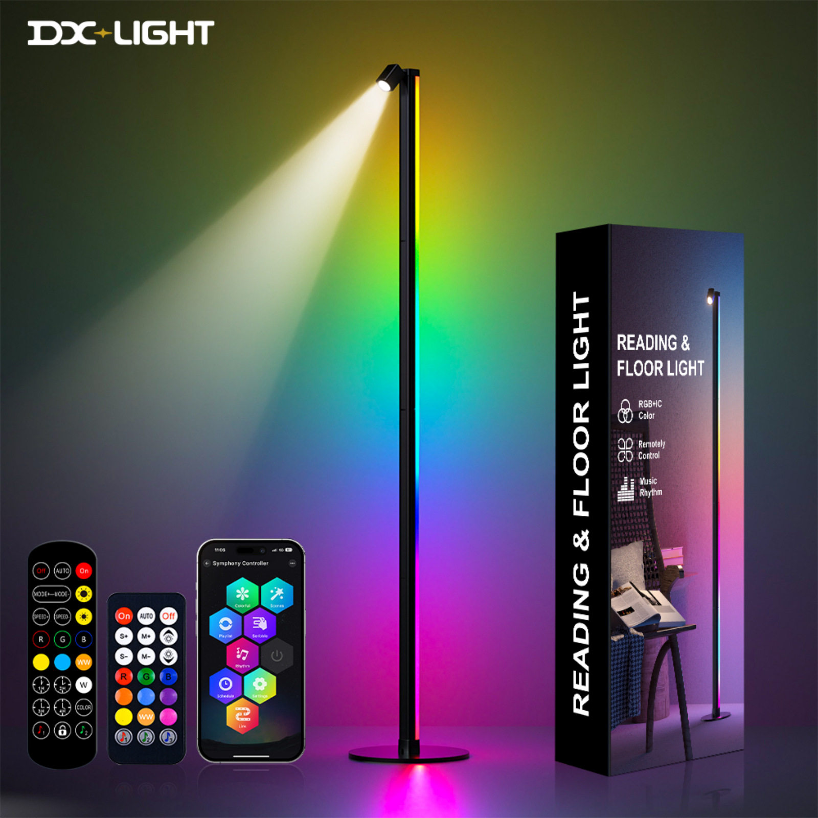 LED蓝牙APP色温可调落地灯