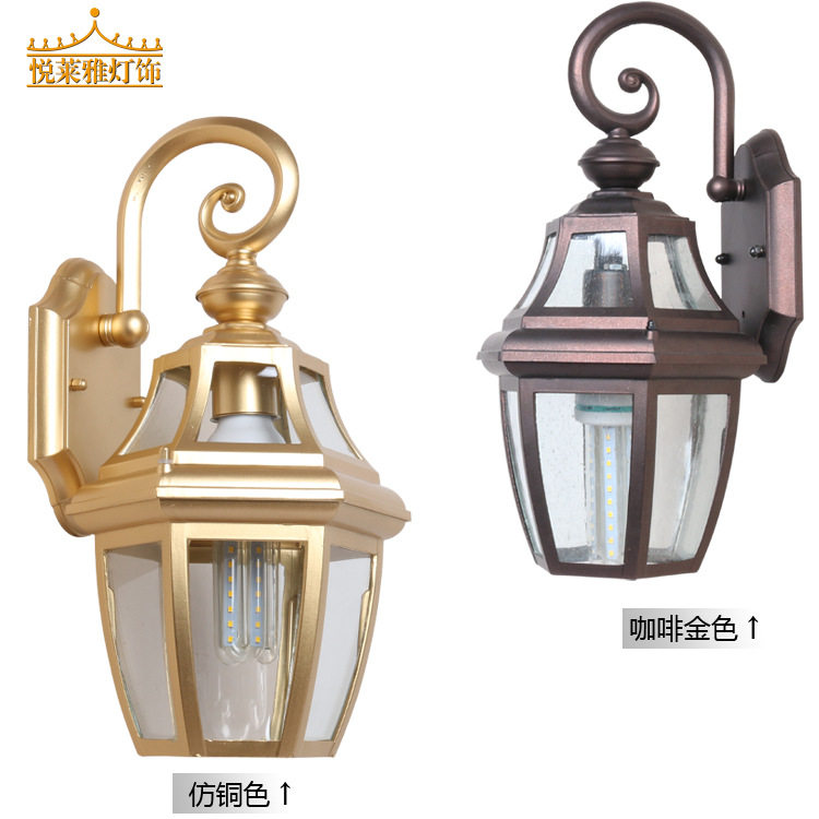 全铝防水复古欧式户外壁灯