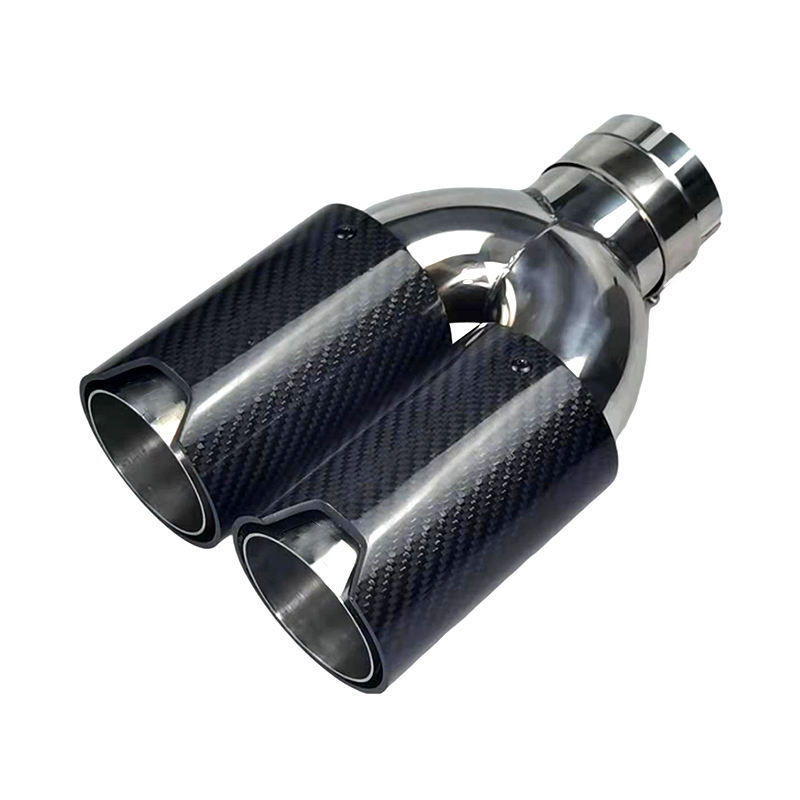 宝马通用碳纤维双80mm排气尾喉