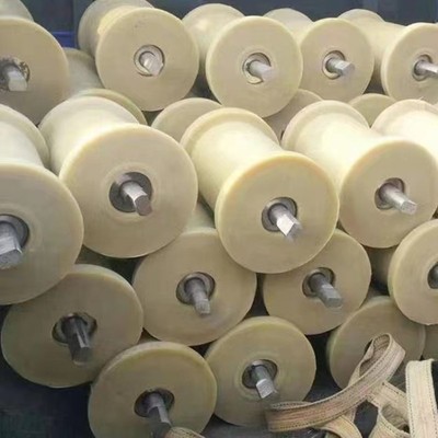 矿用尼龙地滚 井下巷道用聚氨酯托辊轮 运输钢丝绳用抗阻燃地滚轮