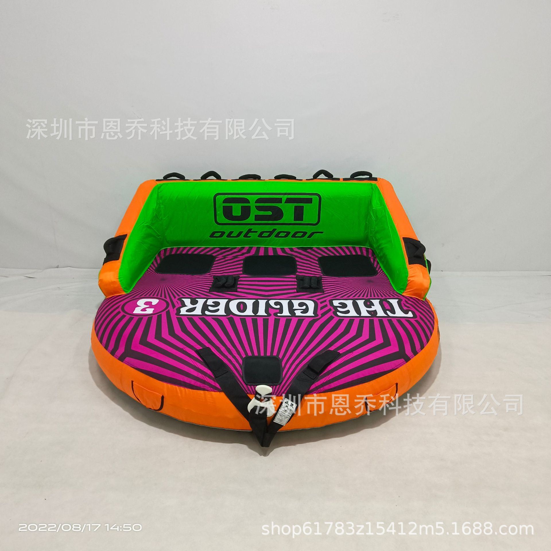 热销水上充气拖拉 充气水上沙发船 充气游艇拖拉船 水上充气沙发