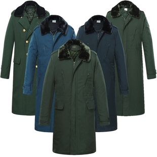 寒区冬常服棉大衣保暖加厚长款可拆卸内胆防水防寒可拆卸双内胆