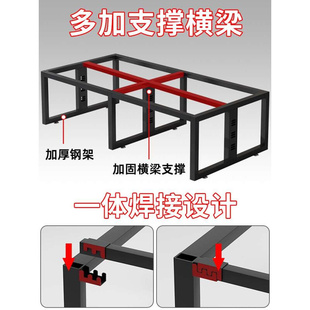 职公桌椅组合代现简约屏风卡座办公室员员工办四六人位CXH电脑桌