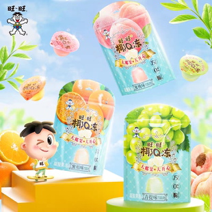 旺旺椰Q冻450g蜜桃味休闲零食果冻椰果小吃办公室下午茶甜甜q弹