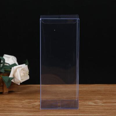 热销025 透明方PC塑料V 盒 折边塑形料胶盒空白翻盖通用包装盒