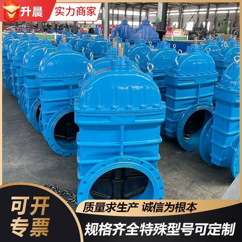 弹性座封闸阀Z45X-16Q消防自来水开关明杆铸铁暗杆法兰软密封闸阀