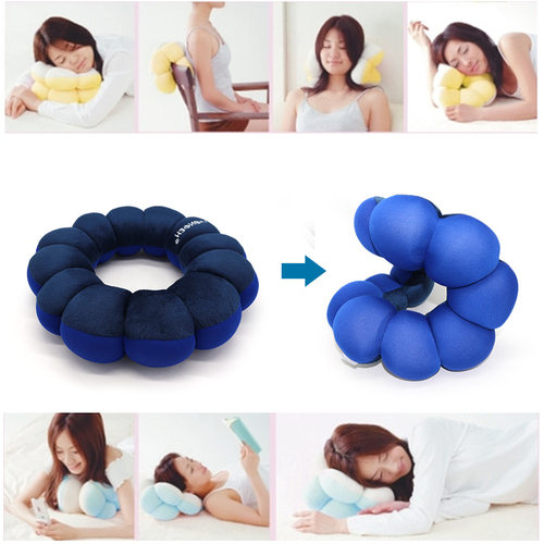 坐垫靠垫厂家 太阳花抱枕 双面用靠垫 多功能垫侧睡