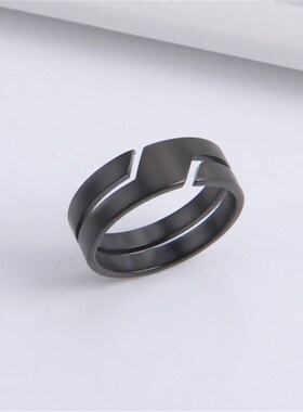 极速Simple Steel Couple Ring for Men Women Rings JeWwelry Gi