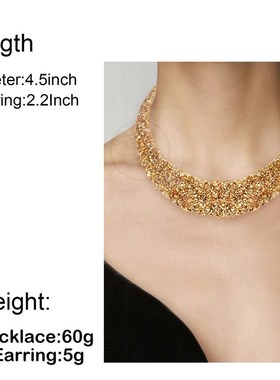 极速。Collar fajshion exaggeration metal false Collar Neckla