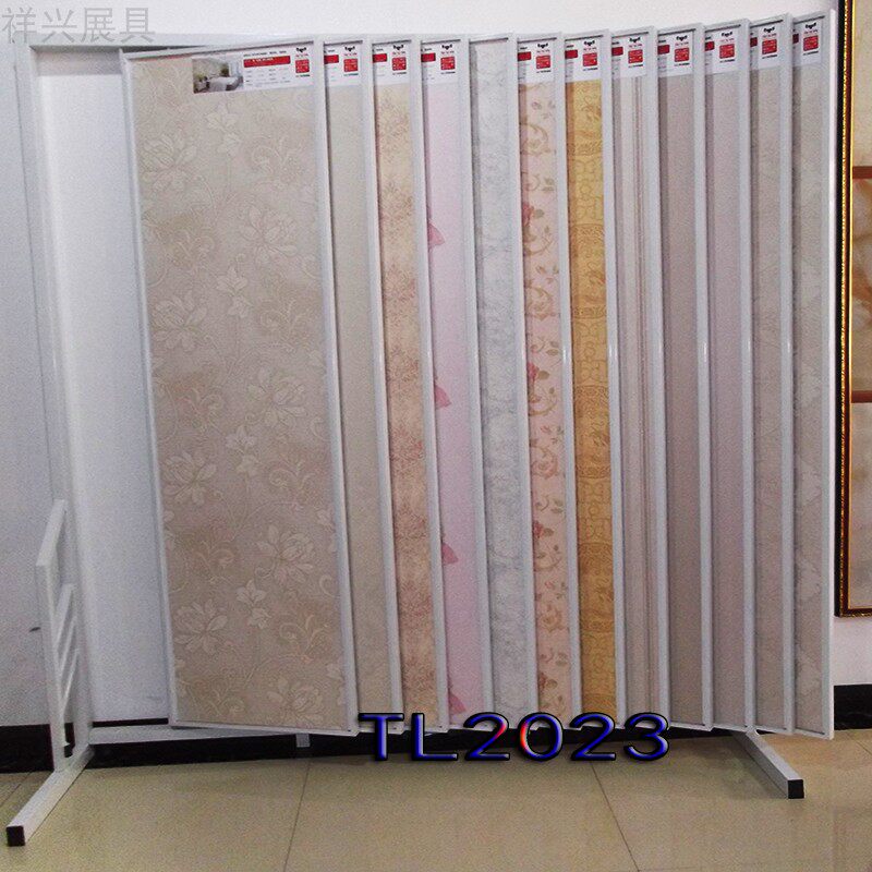 极速壁纸新款架墙布展示架艺术硅藻泥F柜窗帘展具架木地板瓷砖翻