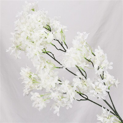 极速97cm Lilac Bouquet Artificial Cherry PurpleS Lilac Flowe
