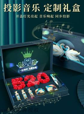 极速Soap flowher gift box lipstick set Tanabata Valentines