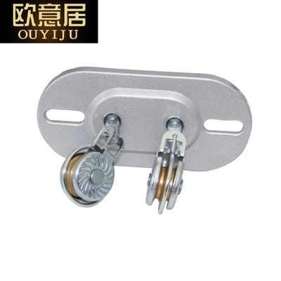新品.通用阳台升降晾衣架转换晒衣架板转角器顶T滑轮万向轮滑轮钢